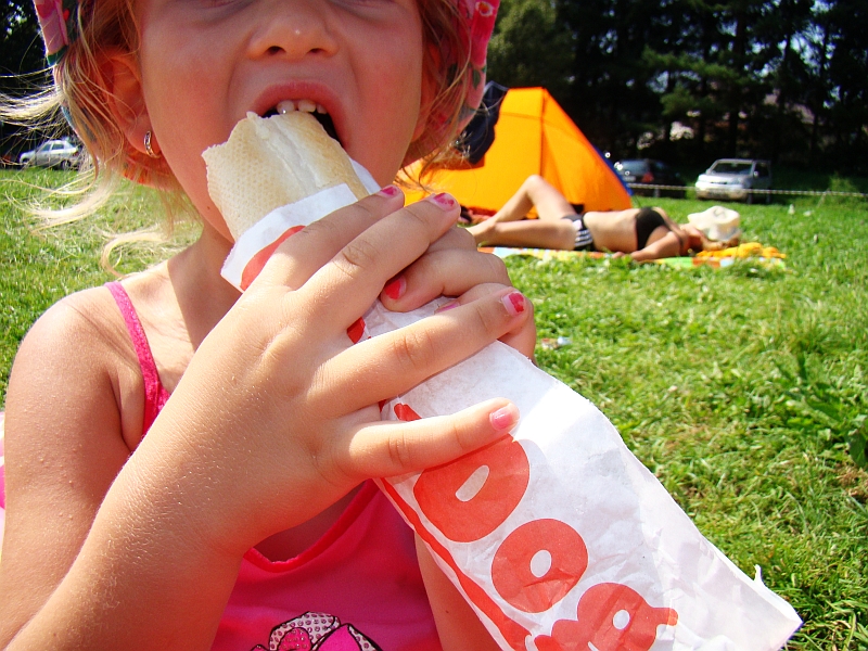 Nothing says summer like free hot dogs! Image via Wikimedia Commons.
