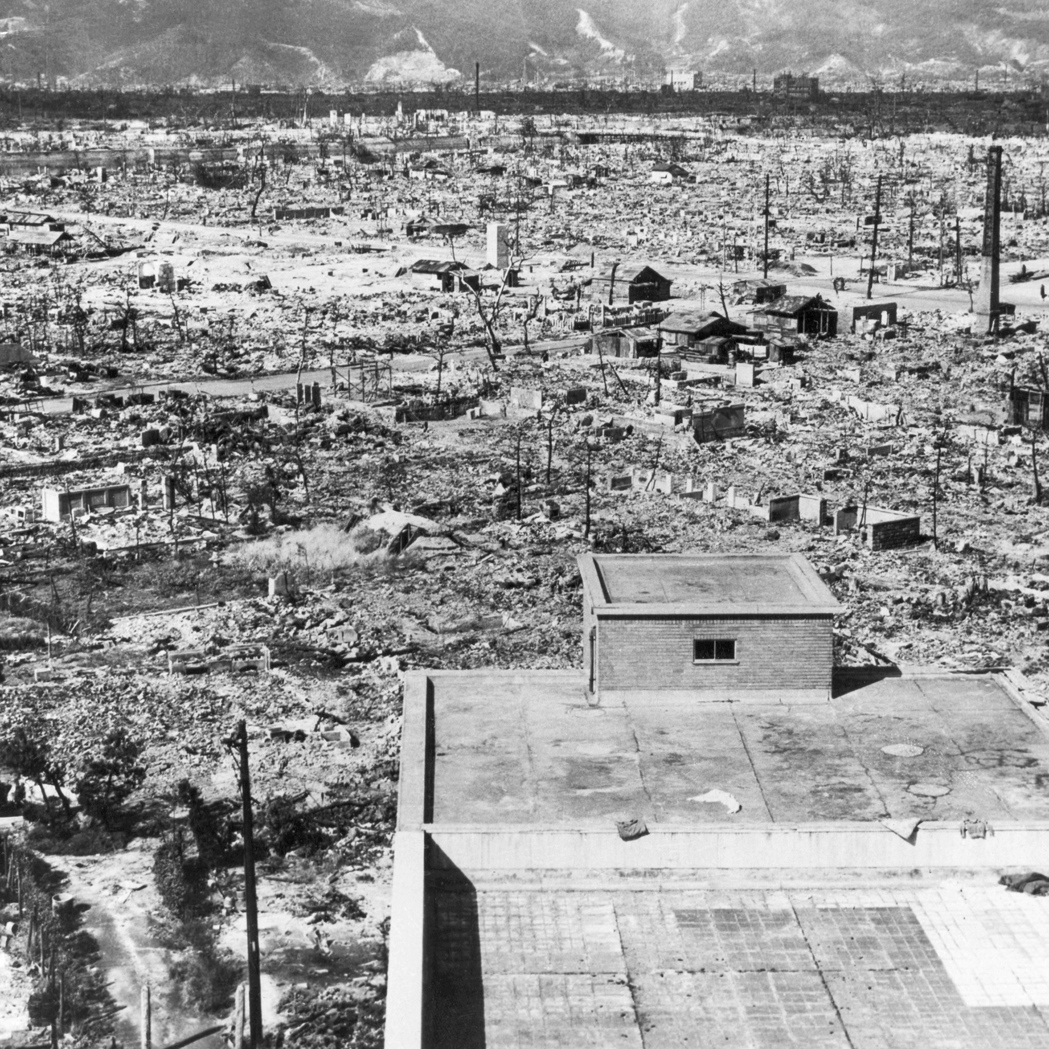 The city of Hiroshima after the nuclear attack