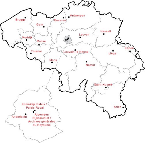 carte Belgique (Wikimédia)