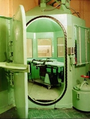 The former gas chamber in San Quentin State Pr...