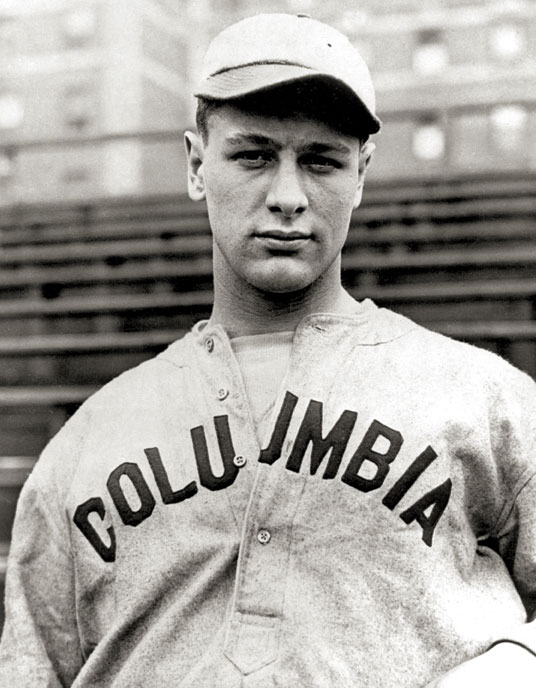 Lou Gehrig in Columbia uniform, 1921