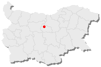 Bulgaristan haritasında Sevlievo