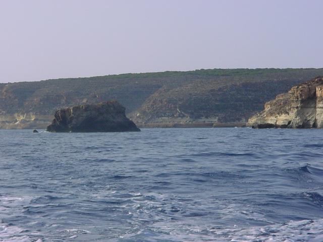 Coastline of Lampedusa