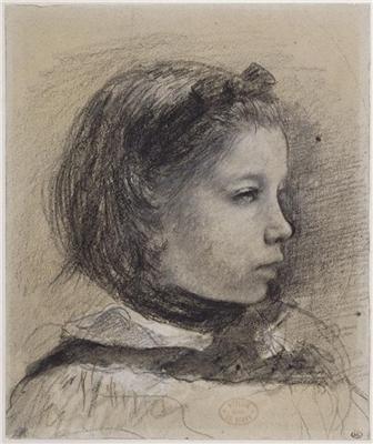 Degas, Giulia Bellelli, étude