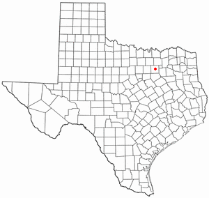 Location of Dallas, Texas