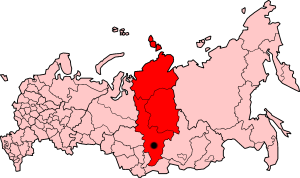Красноярск на карте