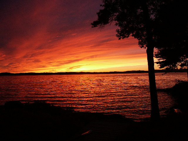 Sunset on Lake Winnipesaukee