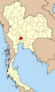 แผนที่ประเทศไทย เน้นจังหวัดพระนครศรีอยุธยา