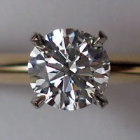 Photograph of either a diamond or cubic zirconia; checking the filename is cheating