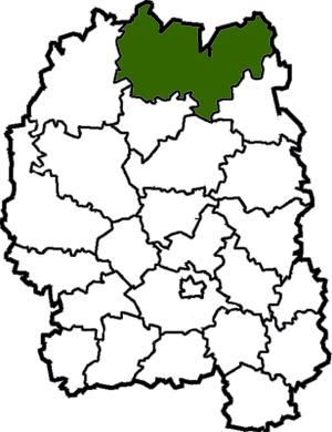 Овручский район на карте