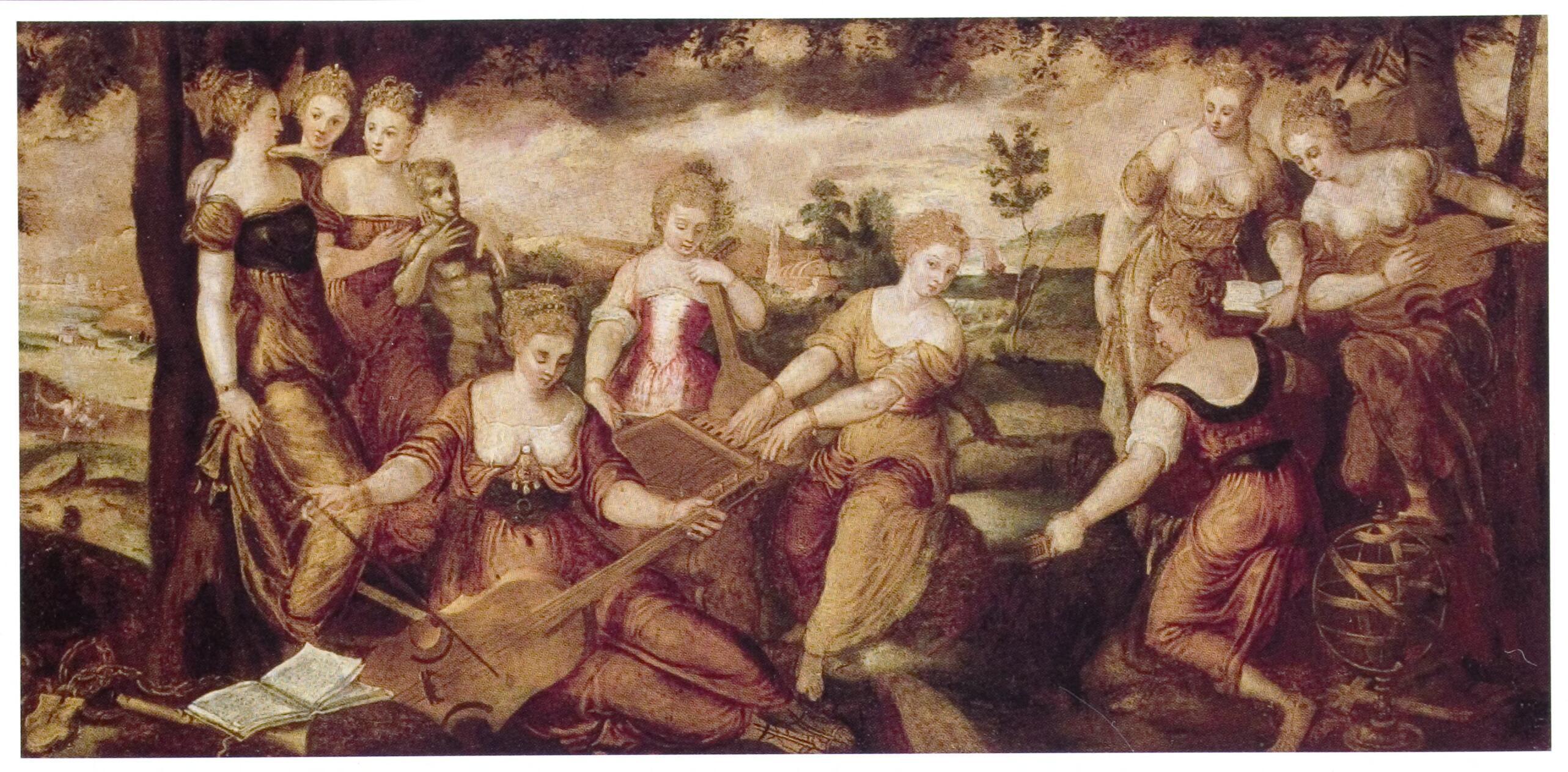 Another painting of the Muses of Greek mythology