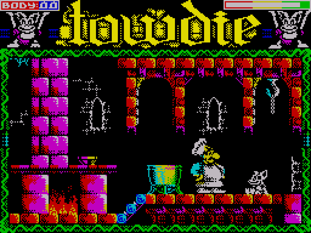  Screenshot de la Towdie, Sinclair Z Spectrum-versio <br/>