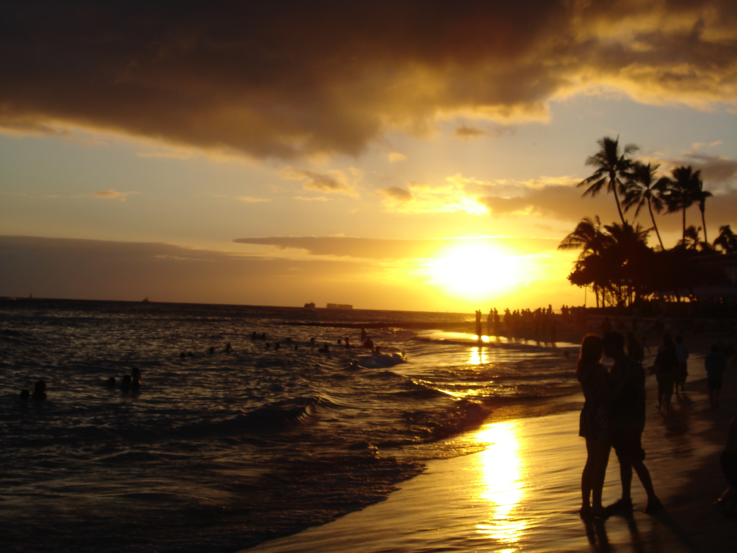 File:Waikiki Beach at Sunset.jpg