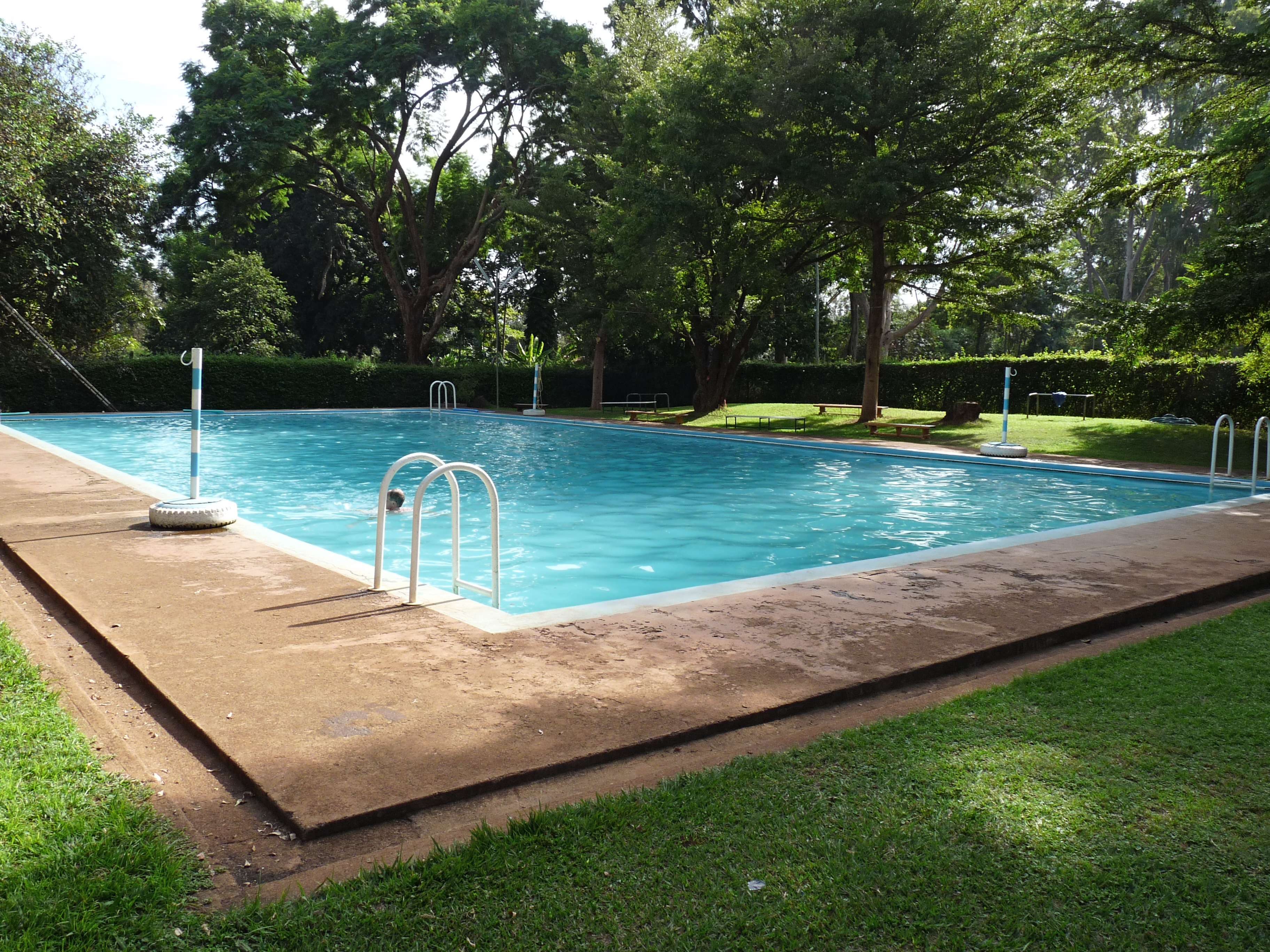 Scene toilet swimming pool