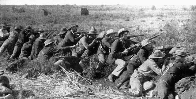 Boer shooters in the Battle of Mafeking in 1899.