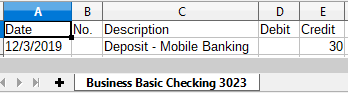 Change in Cascadia Wikimedians Business Basic Checking 3023]