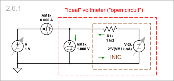 The schematic represents compensating the current by INIC (conceptual circuit)