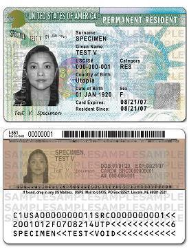 English: 'USCIS To Issue Redesigned Green Card'
