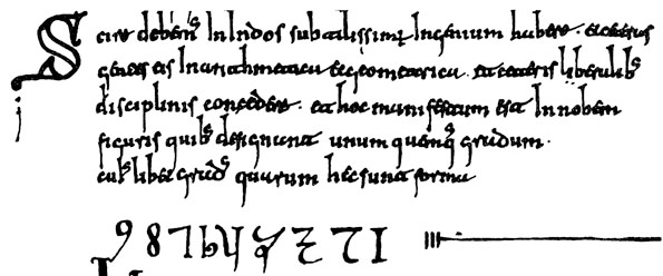 codex vigilanus cifre arabe