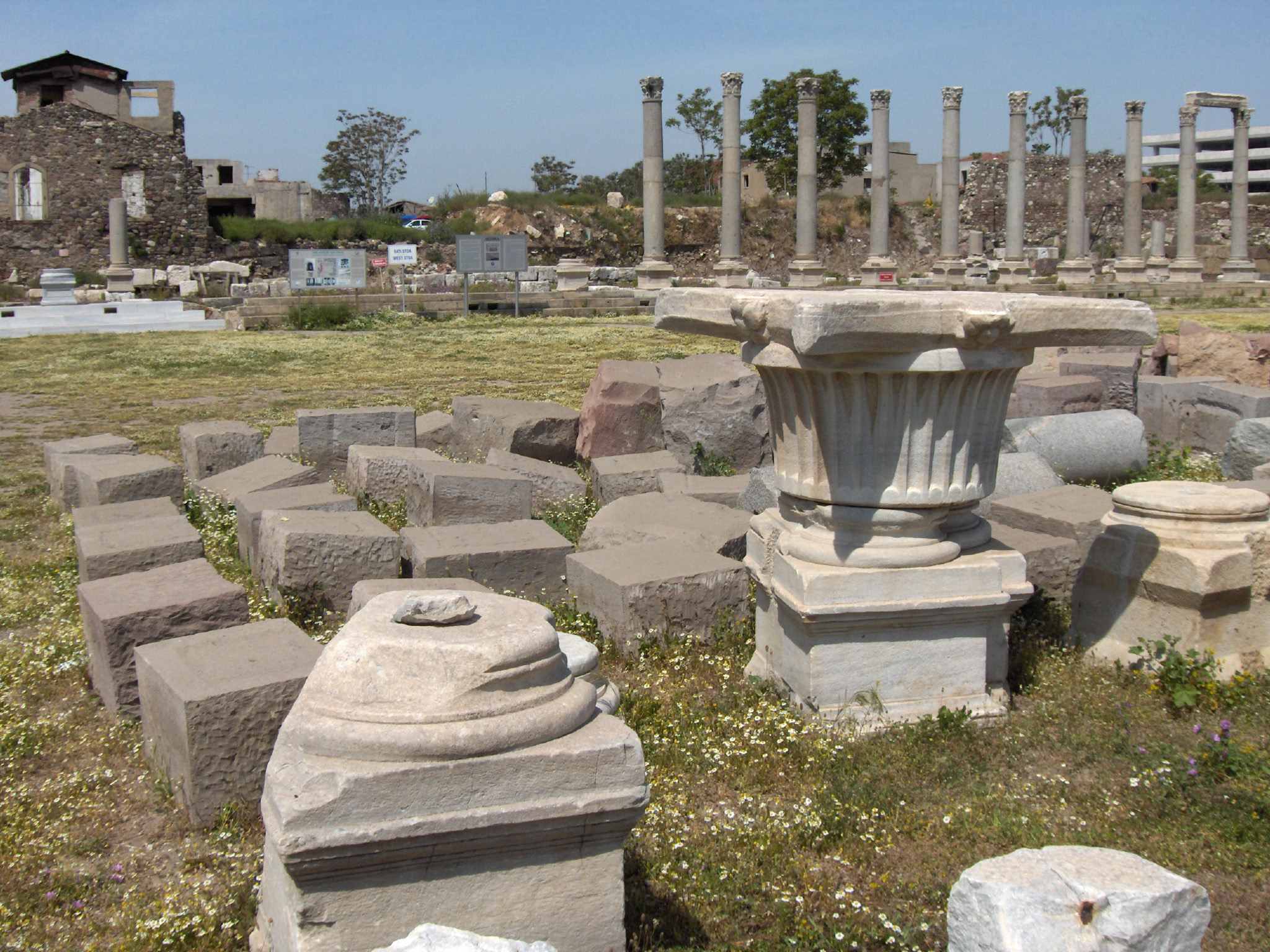 The Agora of Smyrna (columns of the western stoa)