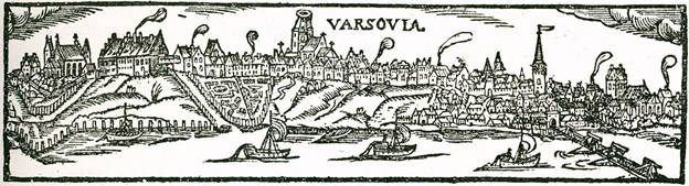 Widok Warszawy z około 1573 roku