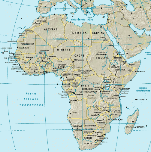 Afrikos zemelapis