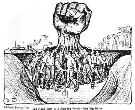 The hand that will rule the world - one big union 
