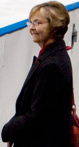 Кристи Кролл в качестве тренера на этапе Rostelecom 2010