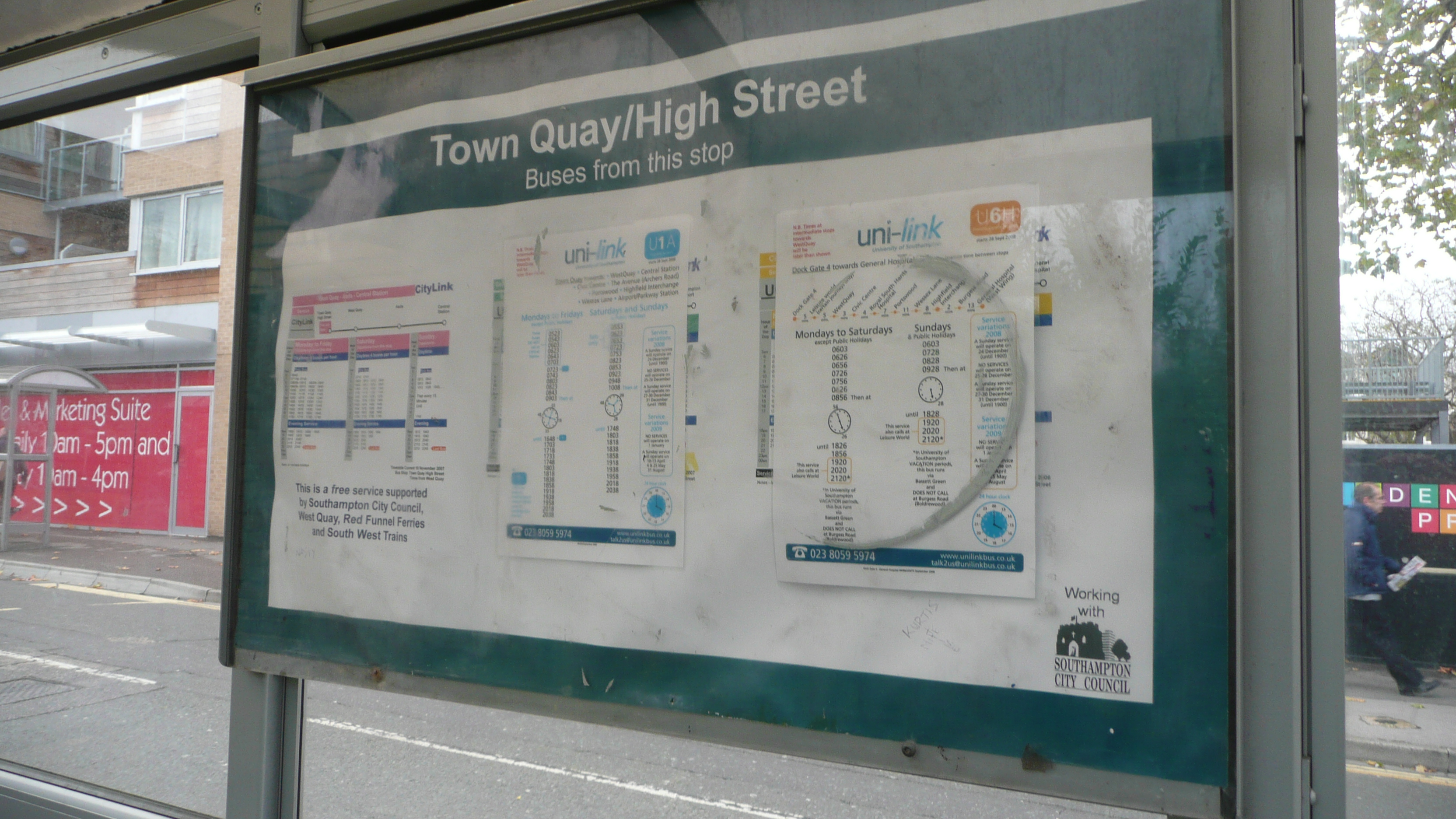 Bus stop information