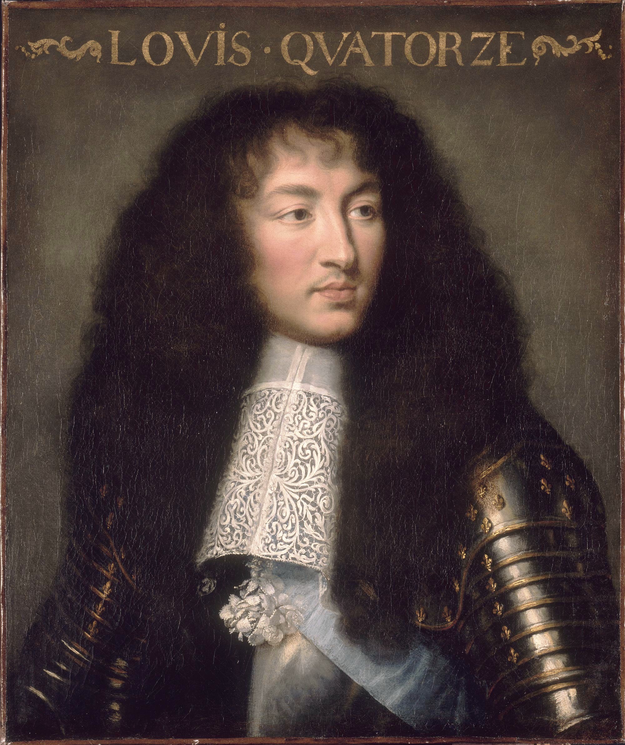Portrait of Louis XIV. Le Brun, Charles (1619-1690).