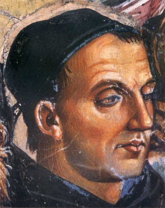Posthumous portrait of Fra Angelico by Luca Si...