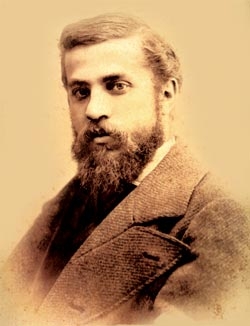 Antoni Gaudí 26-vuotiaana vuonna 1878.