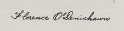 signature de Florence O'Denishawn