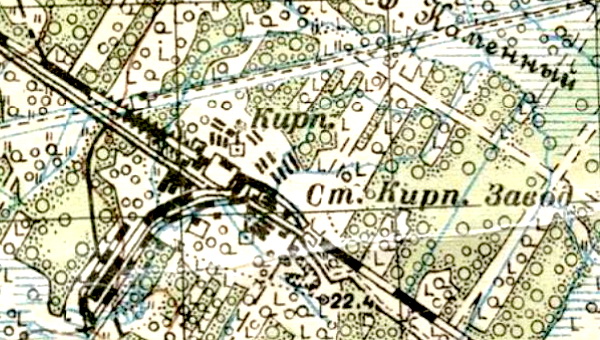 Посёлок при торфопредприятии «Щеглово» на карте 1931 года