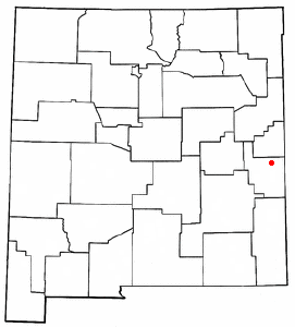 Location of Portales, New Mexico