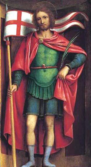 Bernardino Luini (1484/85-1532): Den hellige Alexander av Bergamo (ca 1525)