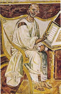 Ph. Avgustin. Sankta-Sanktorum-kapellan fresk Lateran-pert'kulus (Rim), 6. voz'sada