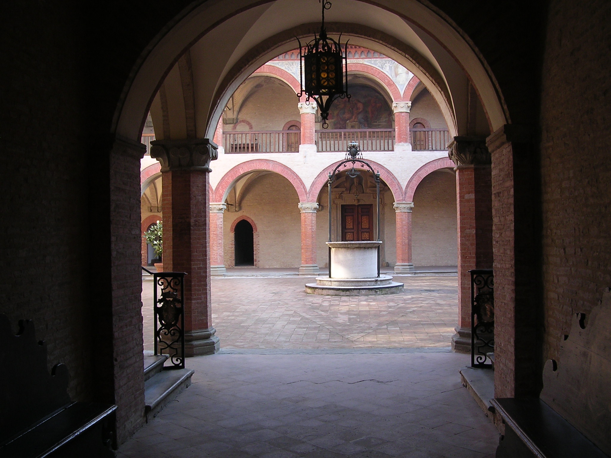 The Collegio di Spagna, a historic university college, originally founded to support Spanish students in Bologna, Italy.