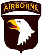 The 101st Airborne (Air Assault) Division patch.