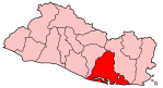 Localização de Usulután