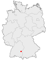 Neu-Ulms läge i Tyskland