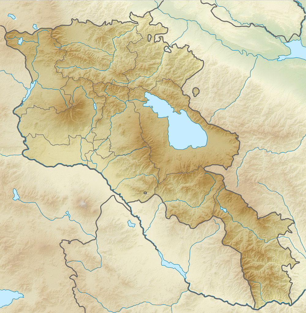 Mapa konturowa Armenii