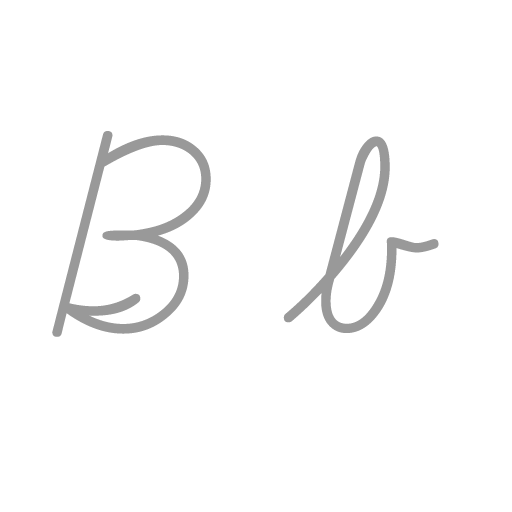 B en letra cursiva - Imagui