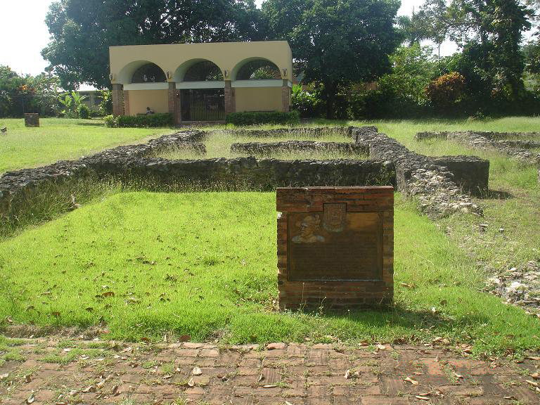 Ruins of Juan Ponce de Leon's residence at Caparra in Puerto Rico
