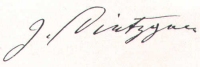 Joseph Dietzgens signatur