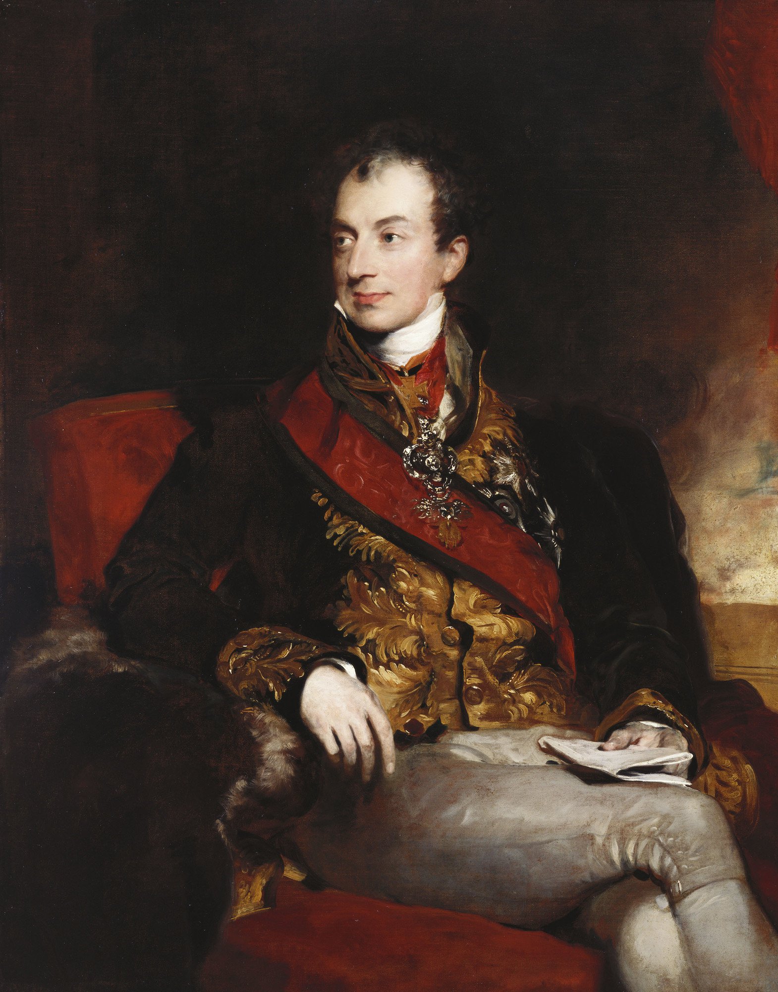 Thomas Lawrence (1769–1830):  Portrait of Prince Klemens Wenzel von Metternich, German-Austrian diplomat, politician and statesman (1773-1859). 