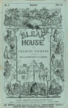 Cover of serial, "Bleak House" by Ch...