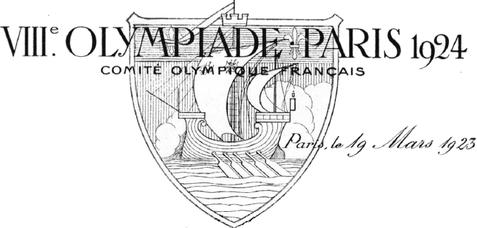 Letterhead VIIIe Olympiade Paris 1924 Comité Olympique Français, Public domain, via Wikimedia Commons
