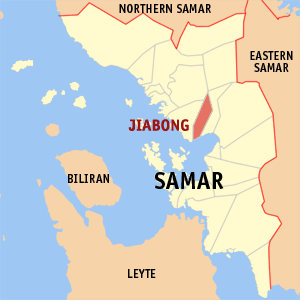 Mapa han Samar nga Probinsya nga nagpapakita kon hain an Jiabong