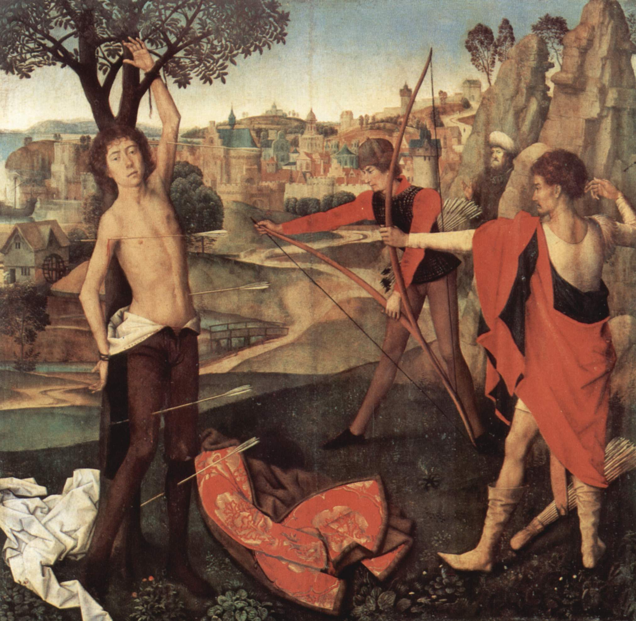 Hans Memling (about 1433-1494). "Saint Sebastian" (1470th, Brussels).